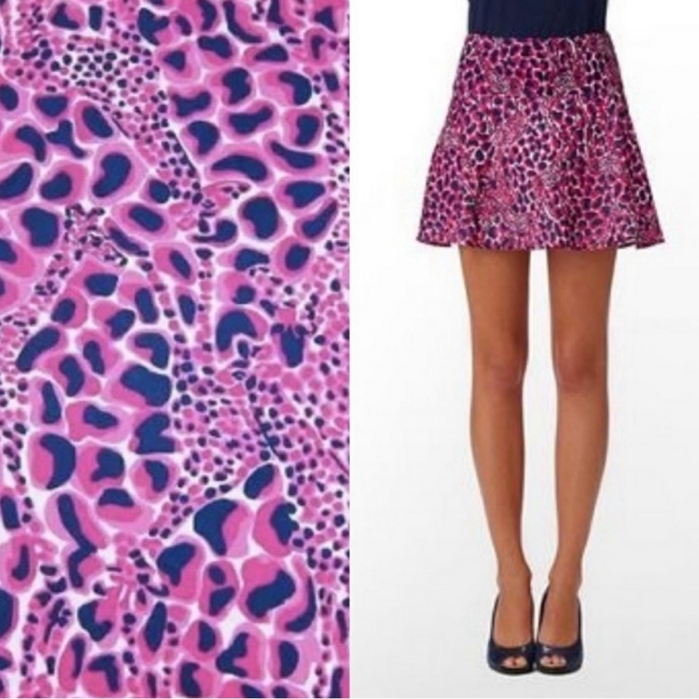 Lilly Pulitzer Gigi Giraffe Charleston Mini Skirt - Size 8